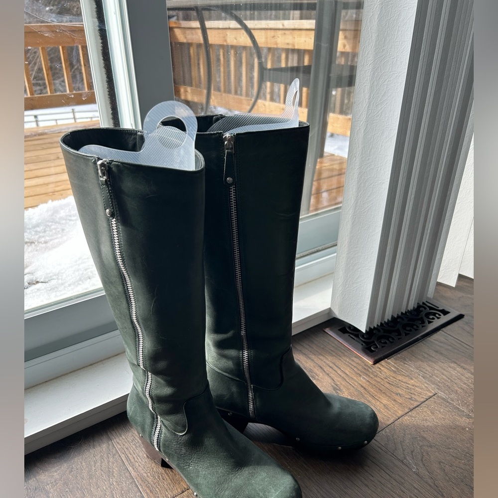 RARE Rockport adiPRENE by addidas Green Knee-High Women's Boots - Size 9.5 - Picture 3 of 10